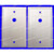 Decorator Economy Single Top Blank Hex Insert Wall Plate