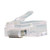 CAT5E Plug For Round Solid or Stranded Cable - 100 Count