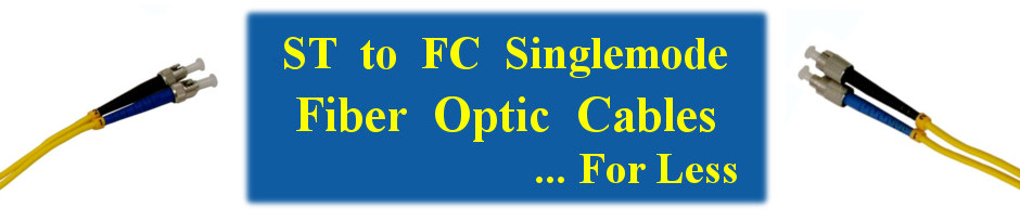 ST FC Fiber patch cable available in a selection of lengths