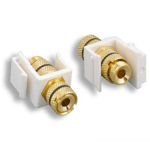 Color Black Keystone Style Banana Jack Insert