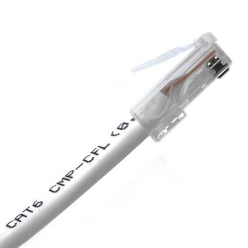 Plenum Ethernet Cat6, 65' White - Cables for Less