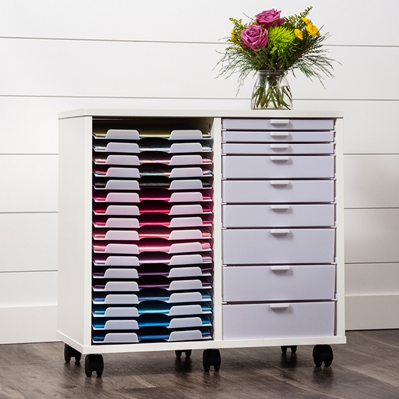 Double Storage Cabinet for Craft Storage Solutions