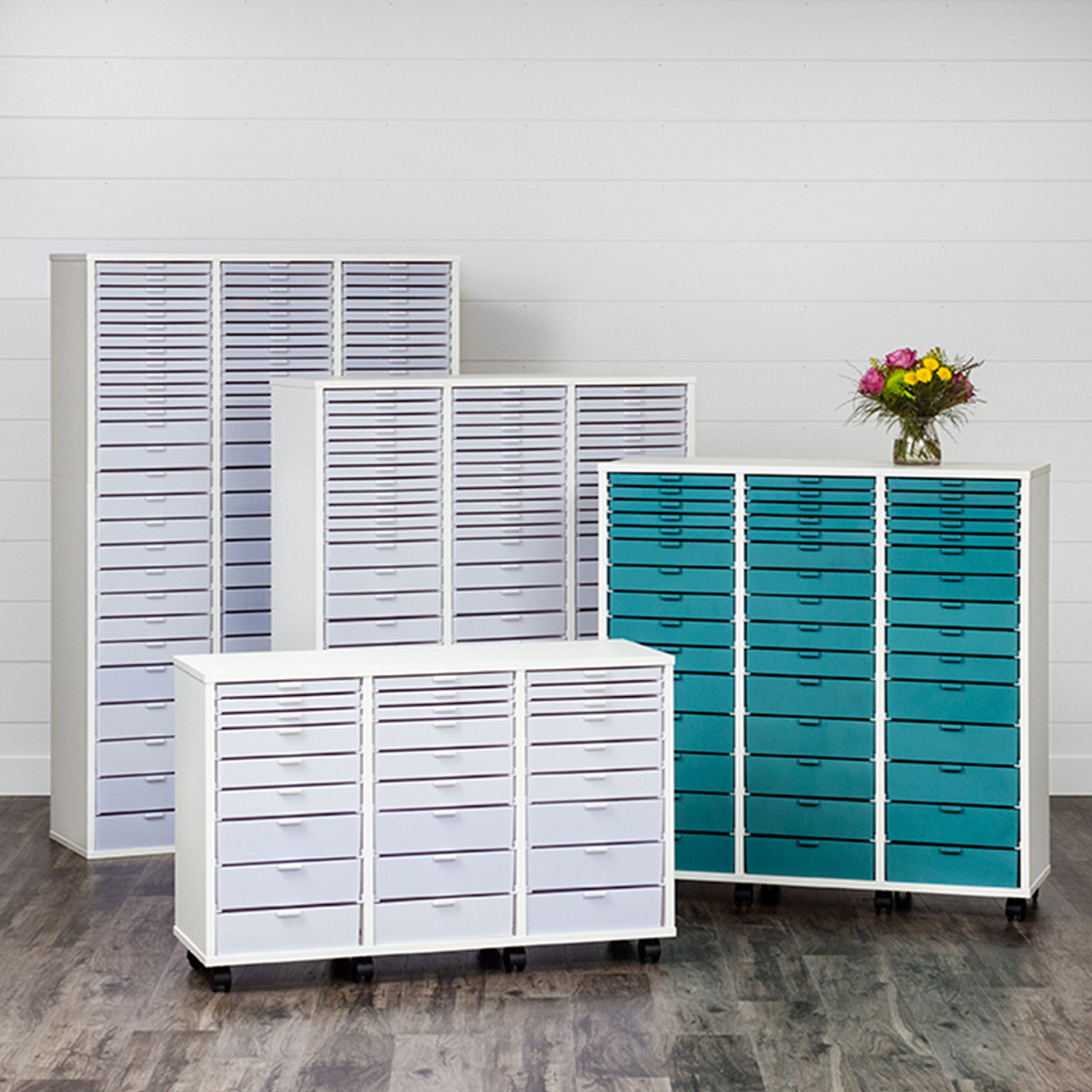 Triple Storage Cabinet for Craft Storage