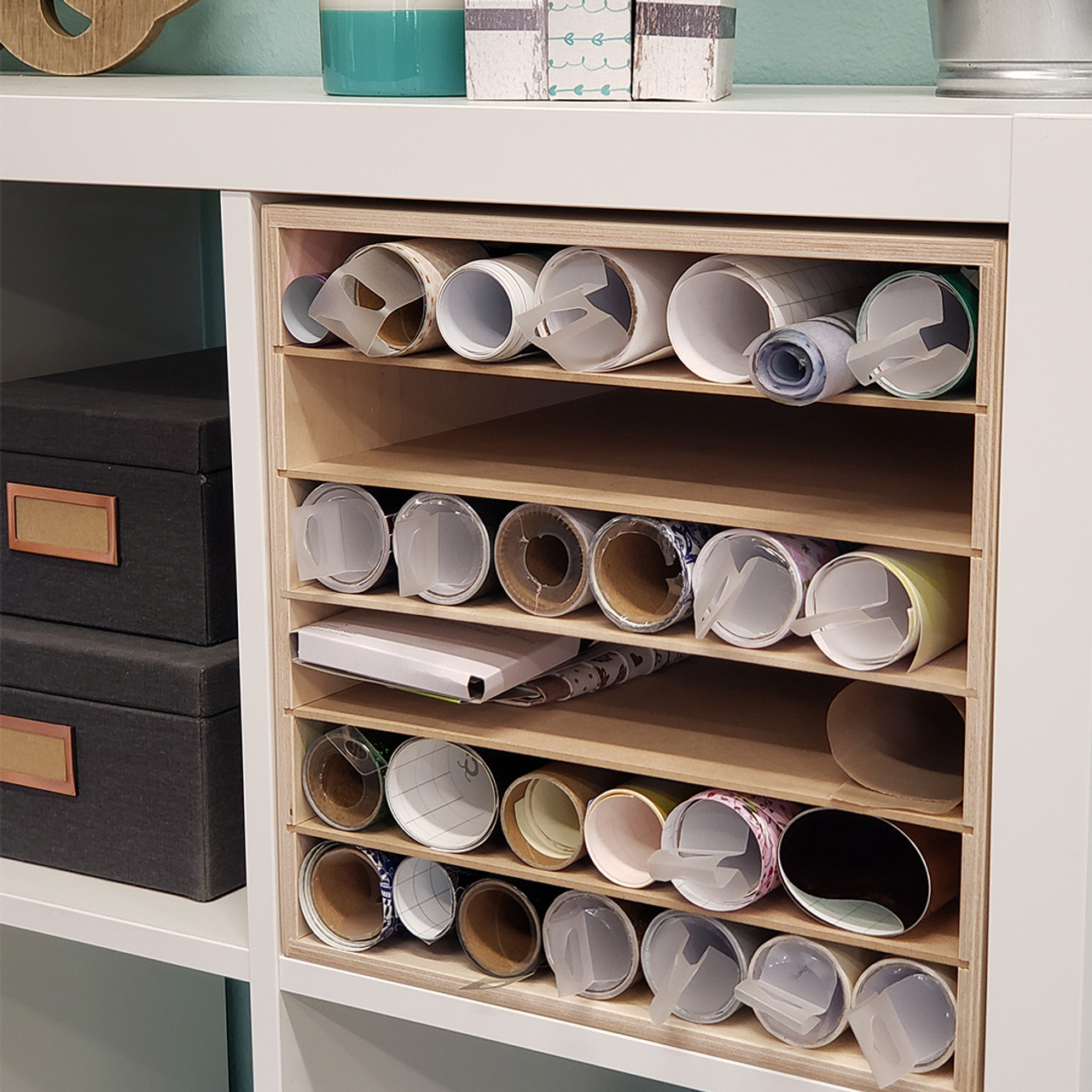  Stamp-n-Storage Marker Holder - Side-by-Side for IKEA (Will fit  IKEA Kallax Shelving)