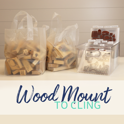 Turn Wood Block Stamps into Cling Stamps!