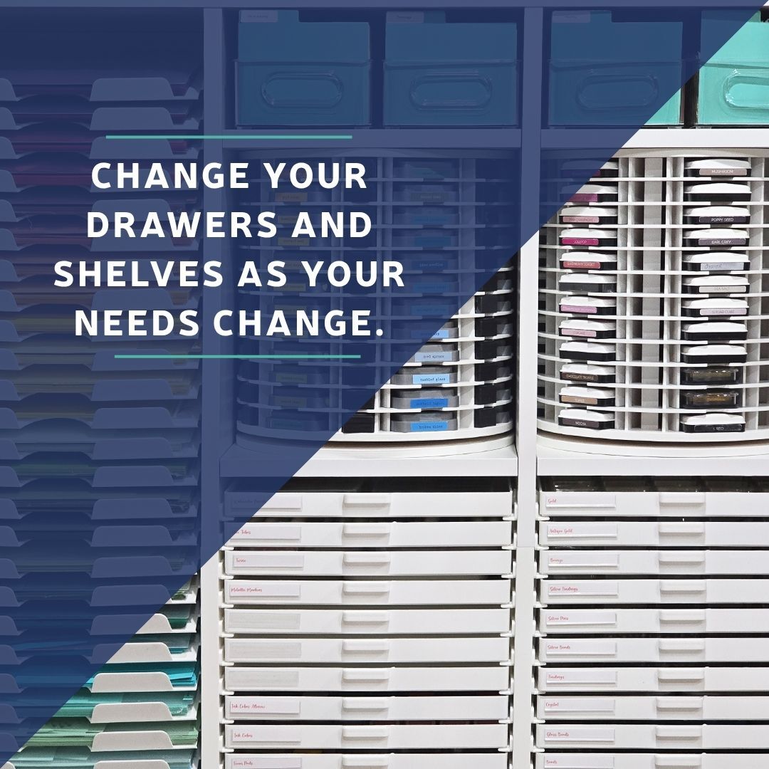 Swapping drawers and shelves inside a Best Craft Organizer cabinet