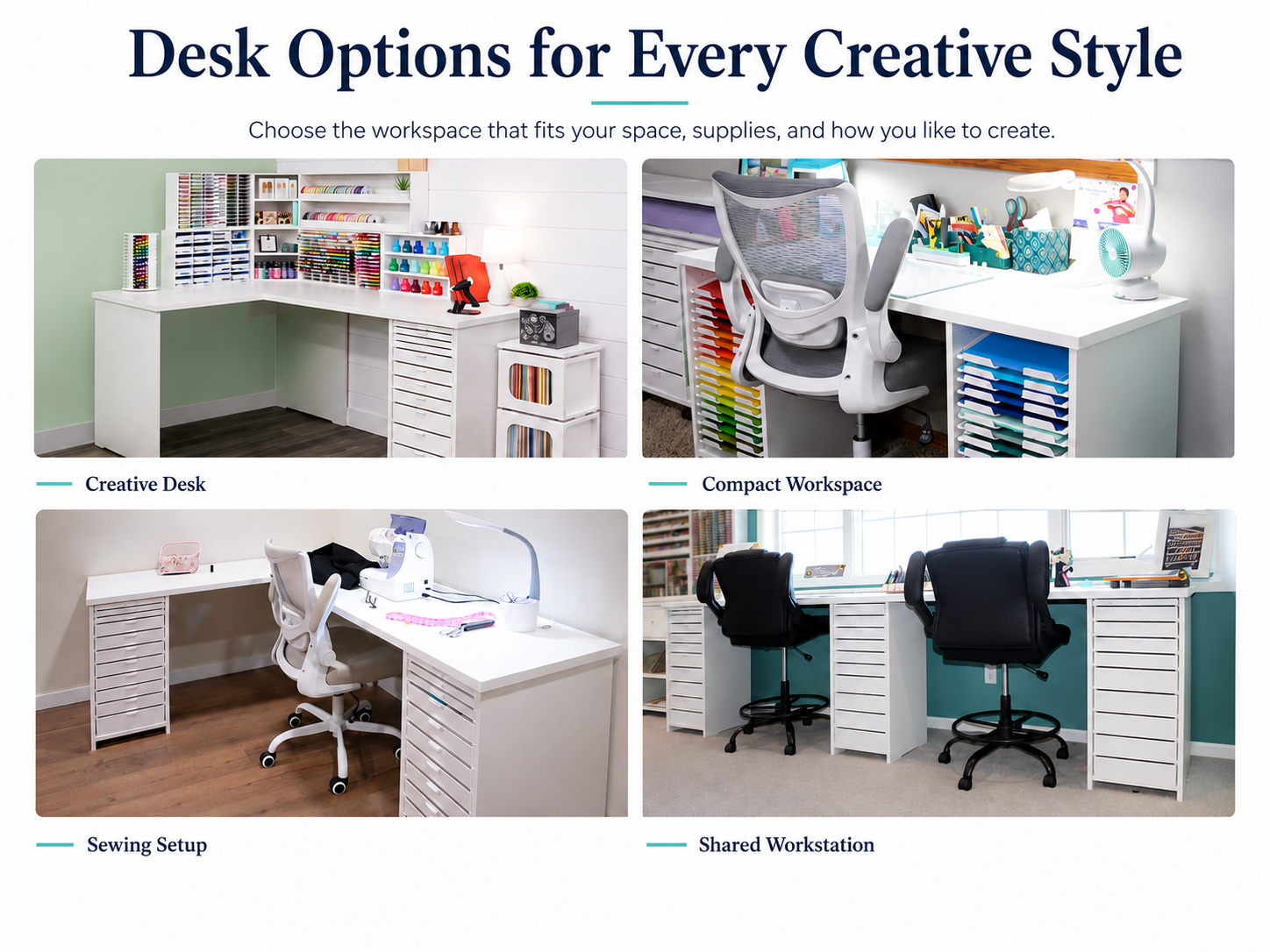 A compact Best Craft Organizer creative workspace set up in a shared room