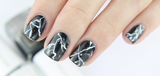 Black Marble Nail Art Tutorial by Kia-Charlotta