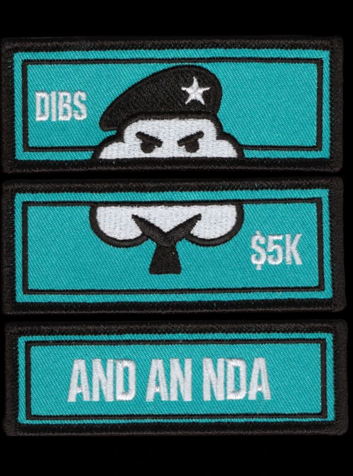 Cotton Commando Dibs, $5K, & NDA Patch Set