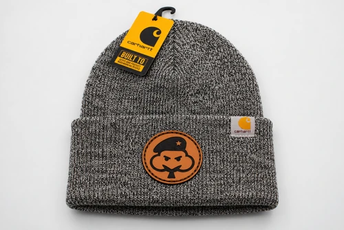 Cotton Commando Carhartt Watch Cap 2.0 Leather Logo Beanie