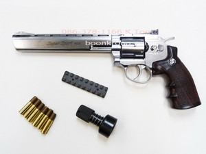 WinGun Metal Version SV 6mm CO2 Revolver 8" in Silver