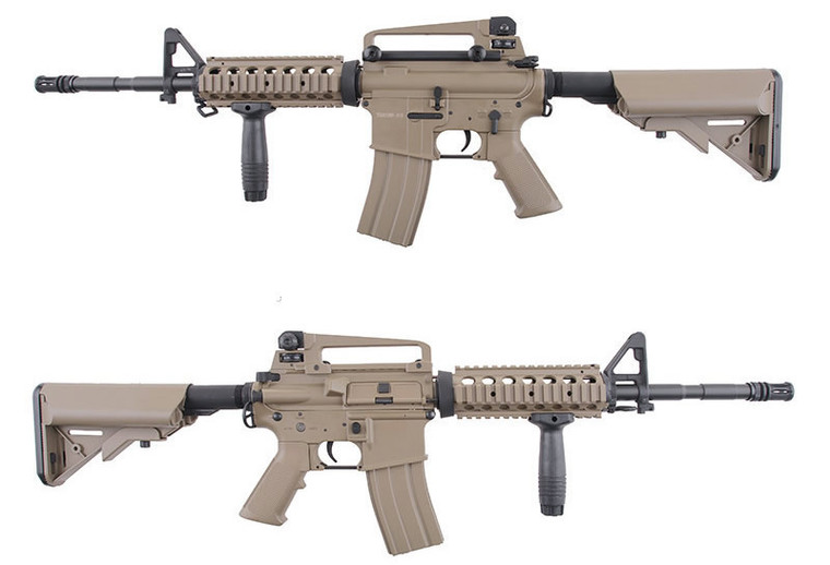 CYMA CM007 M4 RIS Full Metal Airsoft Rifle in Tan