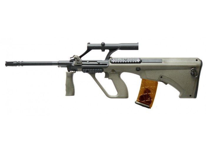 APS Kompetitor Steyr Aug AEG in Army Green
