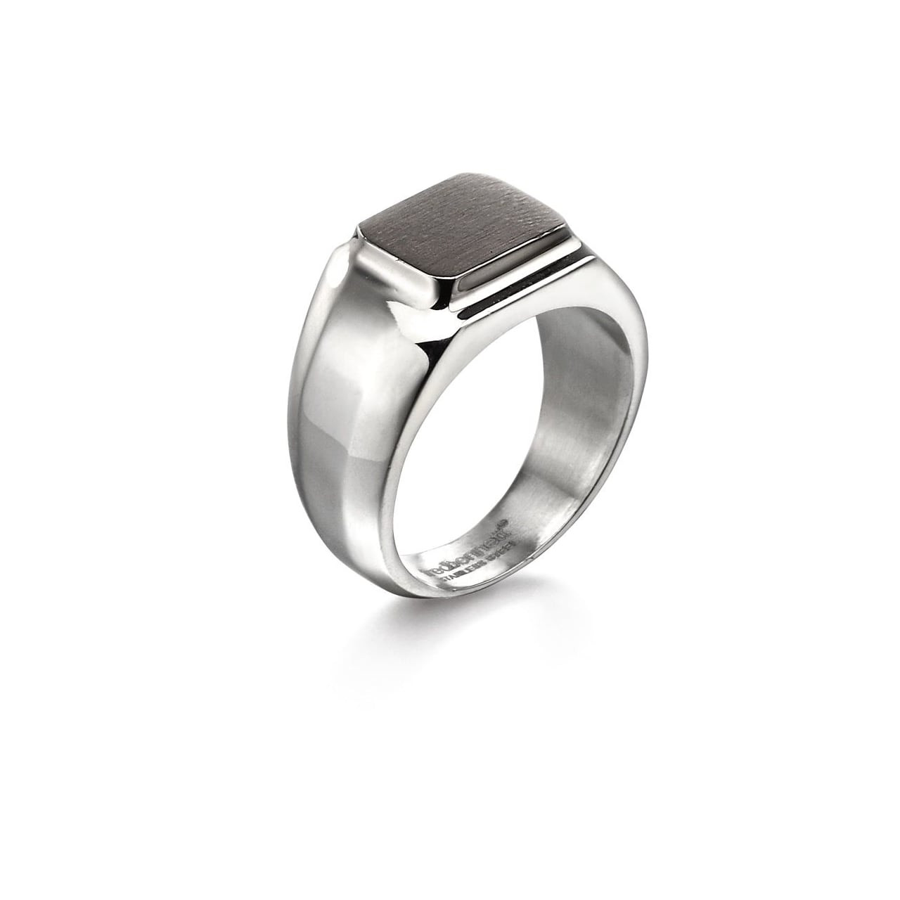 Fred Bennett Stainless Steel Brushed Signet Ring - Christopher Diggle ...