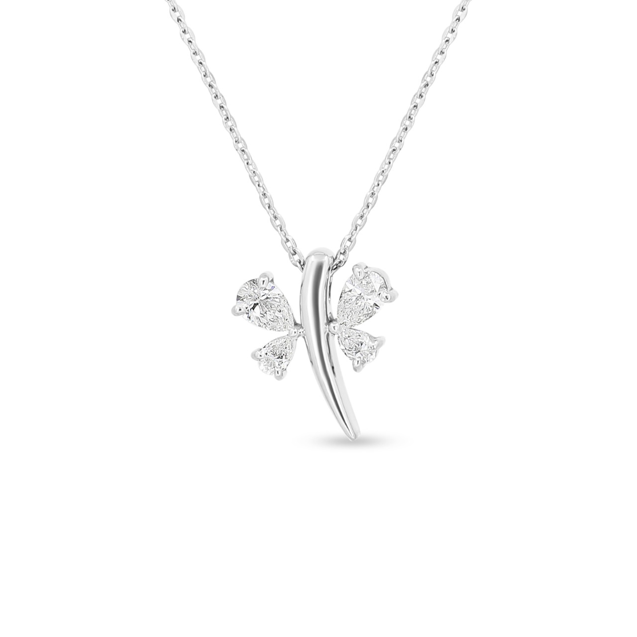 18ct White Gold Round Diamond Trilogy Necklace DW3640 - Womens from Avanti  of Ashbourne Ltd UK