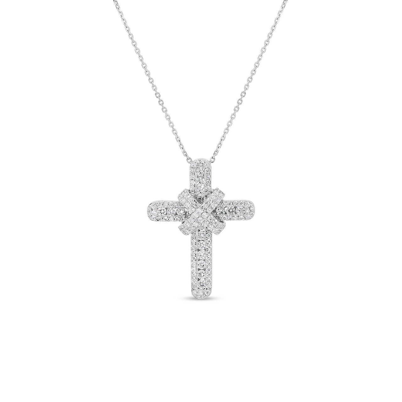 diamonluxe cross necklace