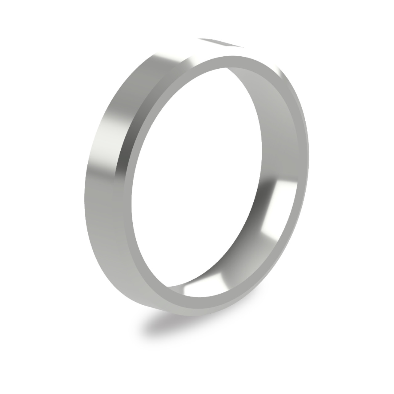 9ct White Gold His & Hers Wedding Band Set – 4mm & 6mm – Elma Jewellery, UK