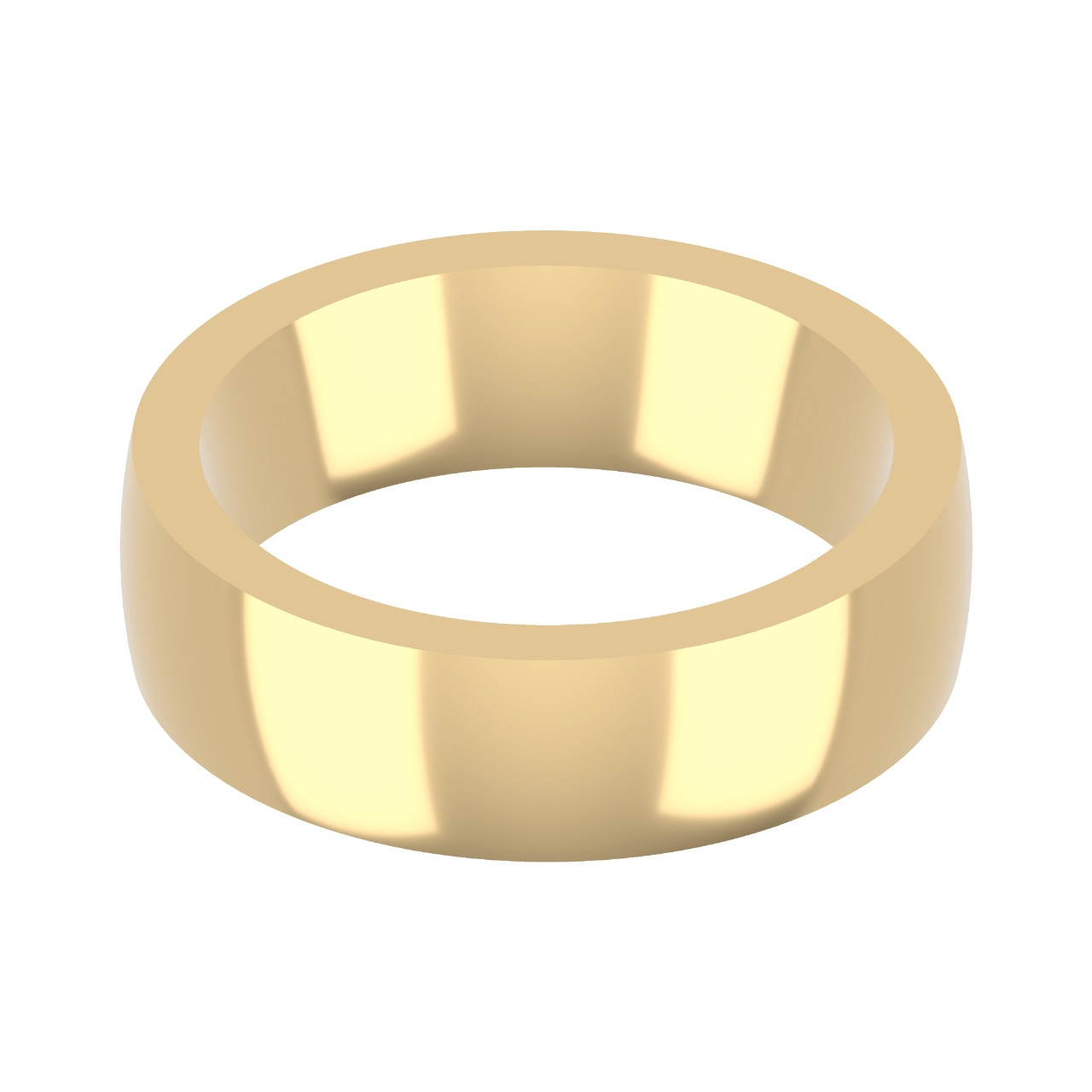 18ct Yellow Gold 6mm Cushion Wedding Band Christopher Diggle Jewellers