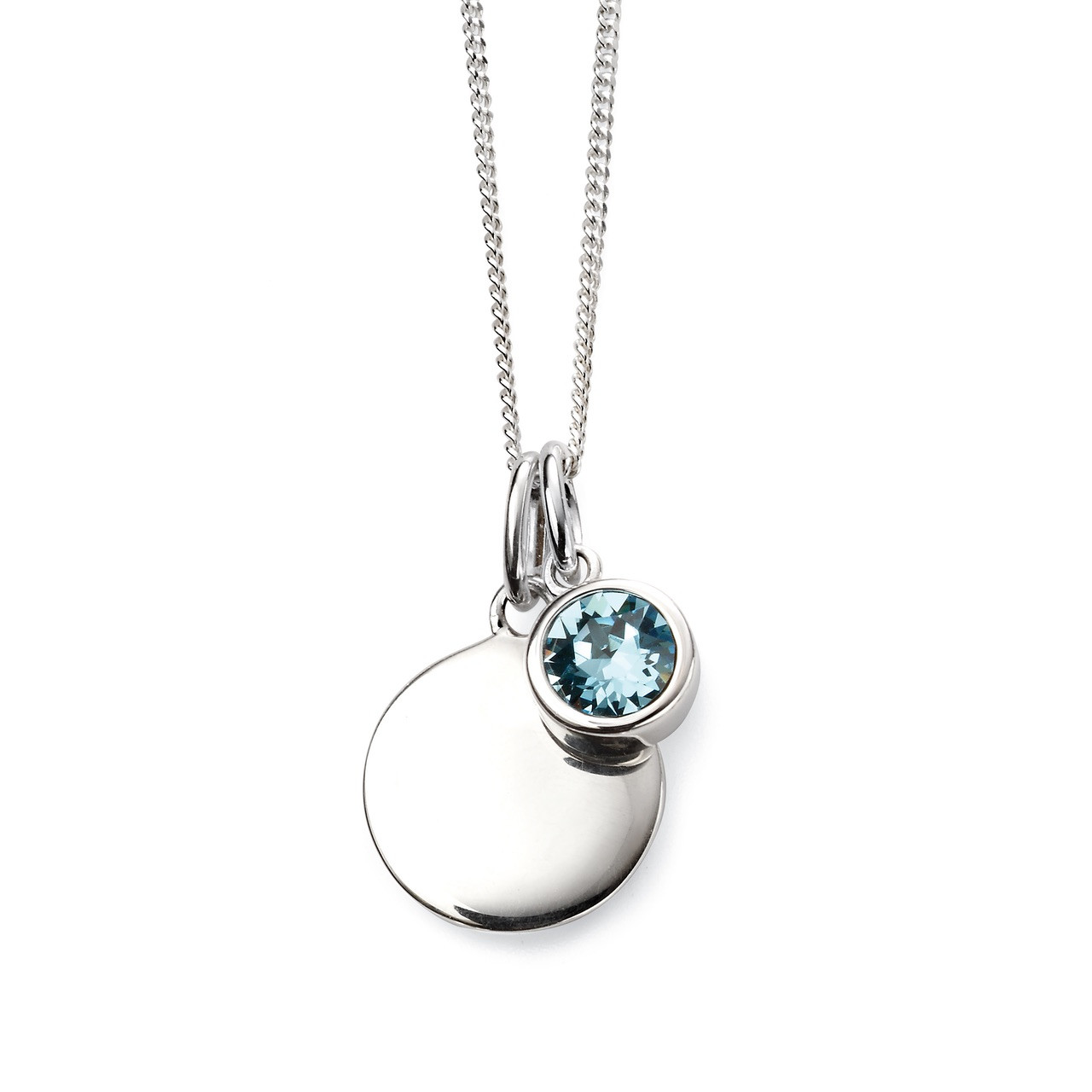 Birthstone Sterling Silver Necklace - Ellie Ellie