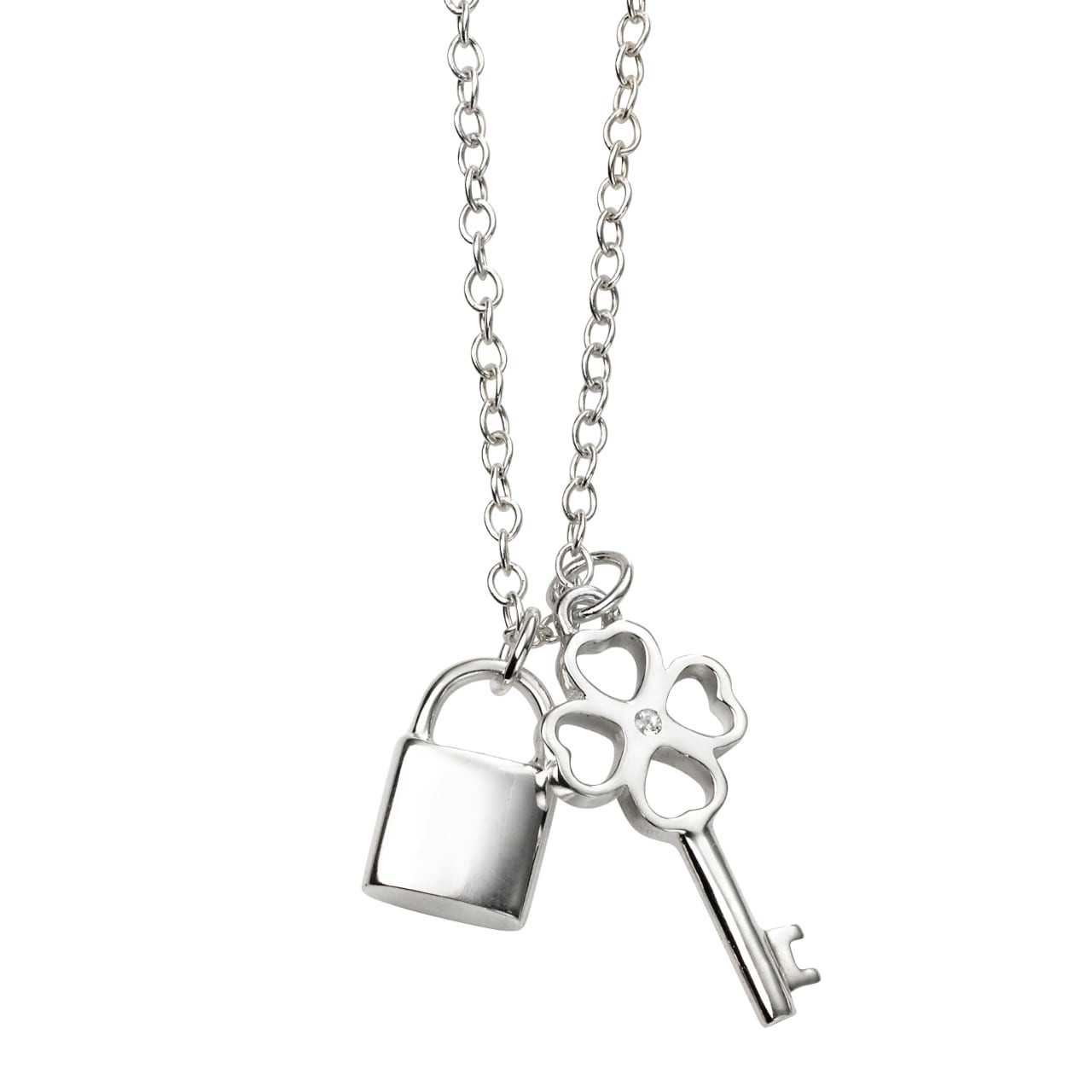 Sterling Silver Padlock Necklace (removable pendant) – Opulenza Designs  Jewelry