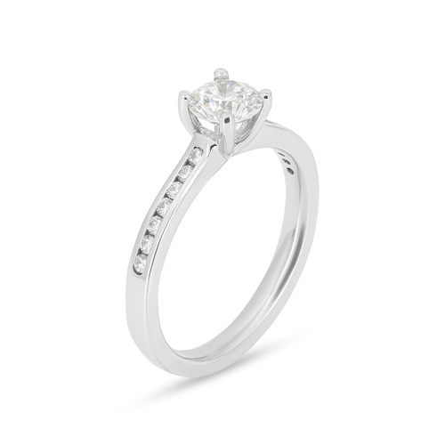Diamond Set Shoulder Engagement Rings - Steven Stone