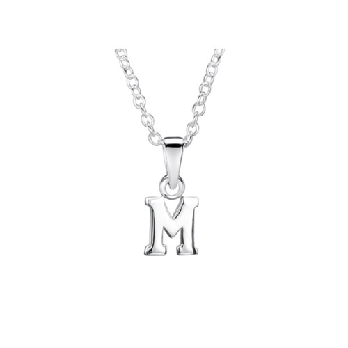 Jo for Girls Sterling Silver Initial M Pendant