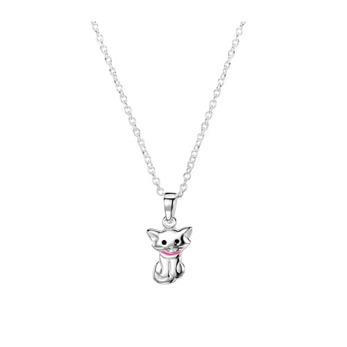 Jo for Girls Sterling Silver Cat with Attitude Pendant