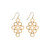 9ct Yellow Gold Multi Circle Drop Earrings