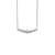 Sterling Silver Cubic Zirconia Bar Necklace Pendant