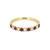 18ct Yellow Gold Ruby and Diamond Half Eternity Ring