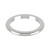 9ct White Gold 2mm D Shape Wedding Band Heavy Weight Landscape