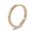 18ct Rose Gold 2mm D Shape Wedding Band Classic Weight Portrait