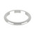 18ct White Gold 2mm D Shape Wedding Band Light Weight Landscape