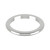 18ct White Gold 2mm D Shape Wedding Band Heavy Weight Landscape