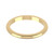 18ct Yellow Gold 2mm D Shape Wedding Band Light Weight Landscape