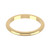 18ct Yellow Gold 2mm D Shape Wedding Band Classic Weight Landscape