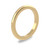 18ct Yellow Gold 2mm D Shape Wedding Band Heavy Weight Portrait