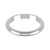 9ct White Gold 2.5mm D Shape Wedding Band Light Weight Landscape