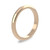 18ct Rose Gold 2.5mm D Shape Wedding Band Classic Weight Portrait