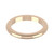 18ct Rose Gold 2.5mm D Shape Wedding Band Heavy Weight Landscape