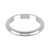 18ct White Gold 2.5mm D Shape Wedding Band Classic Weight Landscape