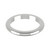 18ct White Gold 2.5mm D Shape Wedding Band Heavy Weight Landscape