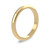 18ct Yellow Gold 2.5mm D Shape Wedding Band Classic Weight Portrait