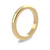 18ct Yellow Gold 2.5mm D Shape Wedding Band Heavy Weight Portrait