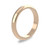 18ct Rose Gold 3mm D Shape Wedding Band Classic Weight Portrait