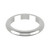 18ct White Gold 3mm D Shape Wedding Band Heavy Weight Landscape