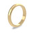 18ct Yellow Gold 3mm D Shape Wedding Band Classic Weight Portrait