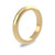 18ct Yellow Gold 3mm D Shape Wedding Band Heavy Weight Portrait