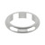 Platinum 4mm D Shape Wedding Band Heavy Weight Landscape