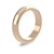 18ct Rose Gold 4mm D Shape Wedding Band Heavy Weight Portrait